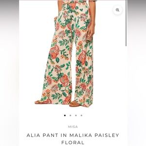 MISA Alia Pant in Malika Paisley Floral XS NWT